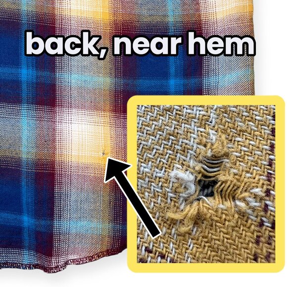 Wrangler Retro Western Snap Shirt Plaid Cotton Medium - Picture 8 of 8